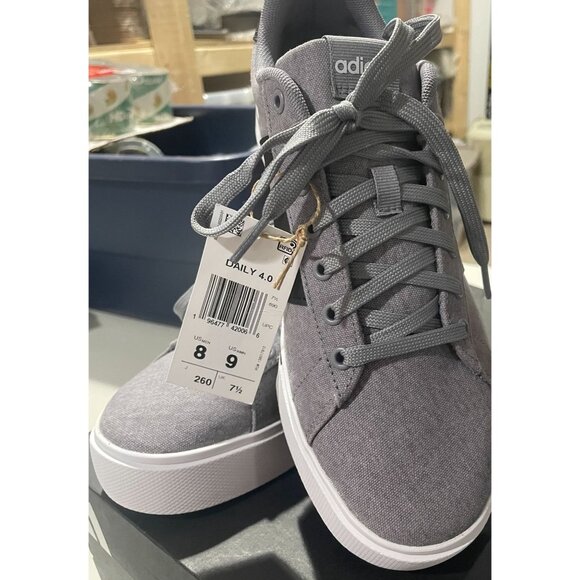 Adidas Daily 4.0 Men’s Athletic Shoe Grey Sneakers Trainers Footwear - Picture 5 of 16